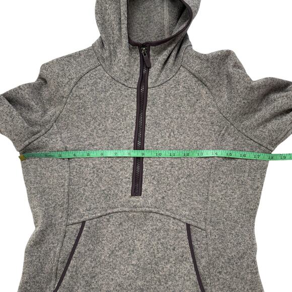 LULULEMON Fleece & Thank You Pullover Smoky Blush Purple Gray Size 6 W3BEGS - Picture 9 of 11